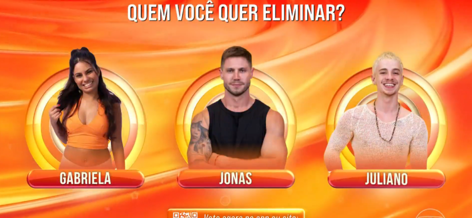 10º Paredão do BBB 26: Votação Aberta para Eliminação de Gabriela, Jonas ou Juliano Floss