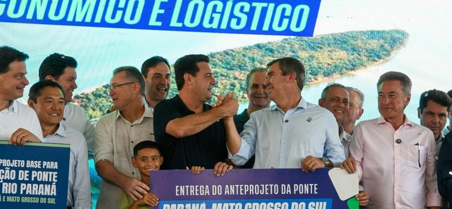 Governadores de MS e Paraná Anunciam Anteprojeto de Ponte sobre o Rio Paraná