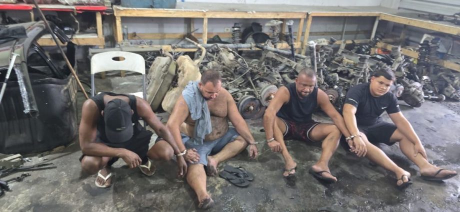 Operação da Polícia Civil no RJ resulta em prisão de seis suspeitos de desmanche de veículos