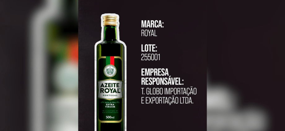 Anvisa Proíbe Azeite Extravirgem da Royal Após Fraude na Composição