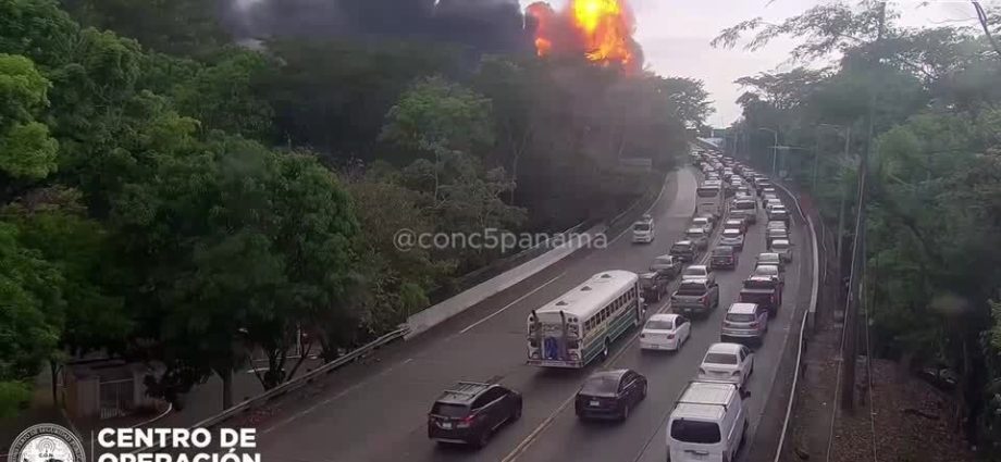 Incêndio na Ponte das Américas, no Panamá, é causado por explosão de caminhão-tanque