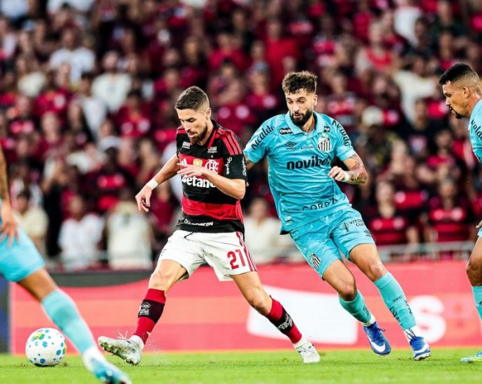 Lautaro Díaz brilha e marca golaço no Maracanã em vitória do Santos sobre o Flamengo