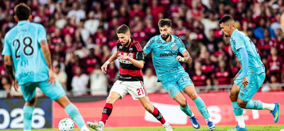 Lautaro Díaz brilha e marca golaço no Maracanã em vitória do Santos sobre o Flamengo