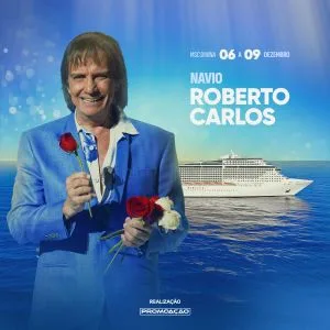 Roberto Carlos será a atração principal de cruzeiro temático em dezembro de 2026