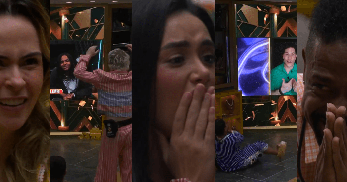 Finalistas do BBB 26 Recebem Mensagens Emocionantes de Artistas Durante Festa