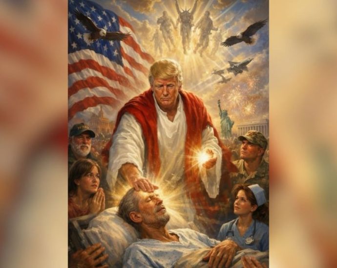Trump defende imagem polêmica que o retrata como Jesus, afirmando ser uma representação médica