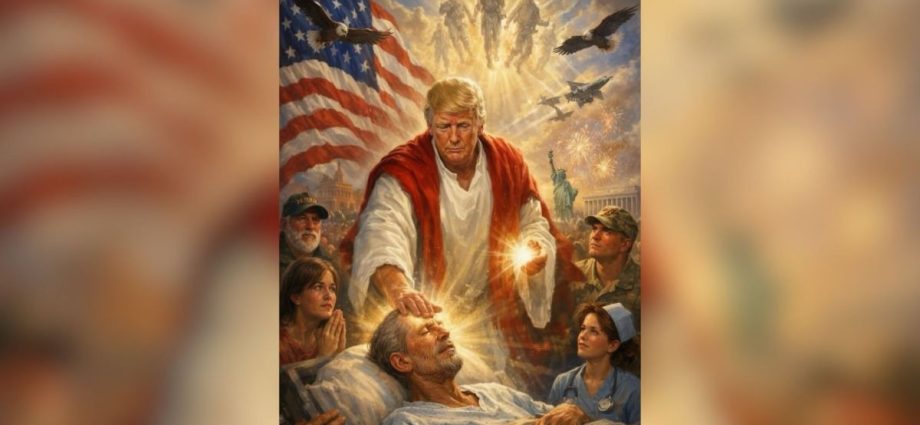 Trump defende imagem polêmica que o retrata como Jesus, afirmando ser uma representação médica