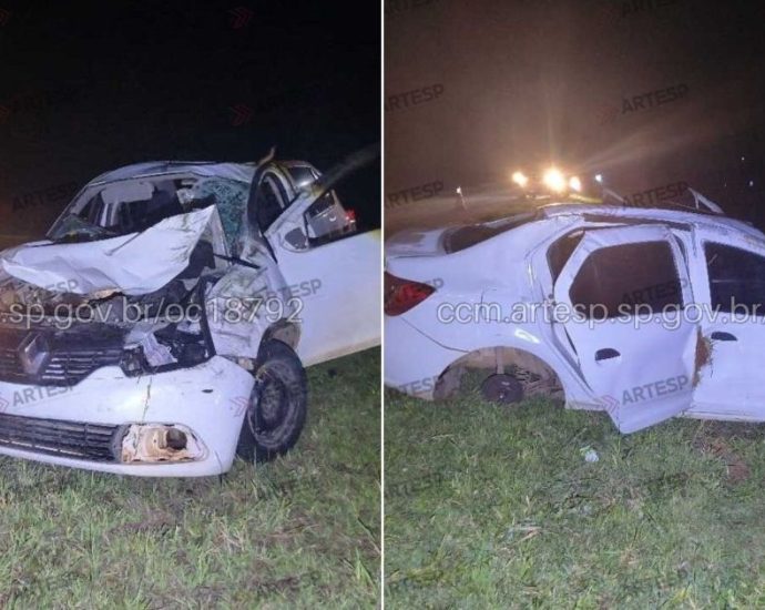 Motorista morre em capotagem na rodovia Castello Branco, SP