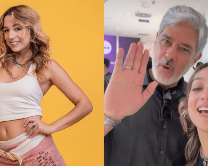 Samira Sagr comete gafe ao encontrar William Bonner e recebe resposta divertida