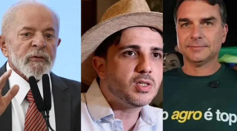 Renan Santos critica Lula e Flávio Bolsonaro em visita a MS